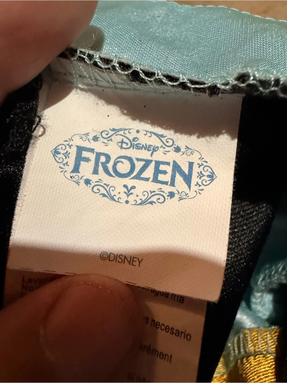 Disney Frozen Anna Costume Dress Girls Size Medium 7-8 Blue Princess Halloween